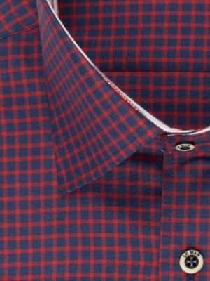 پیراهن قرمز چهارخانه ال سی من 66