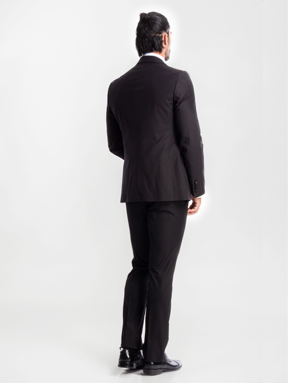 کت و شلوار ژیله مردانه مشکی 096