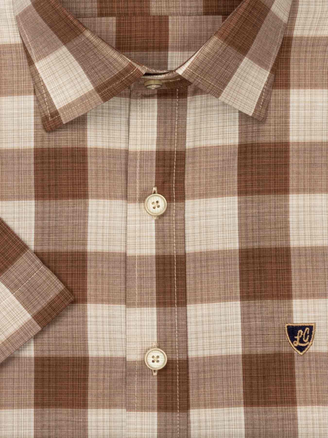 پیراهن مردانه چهارخانه ال سی من 102