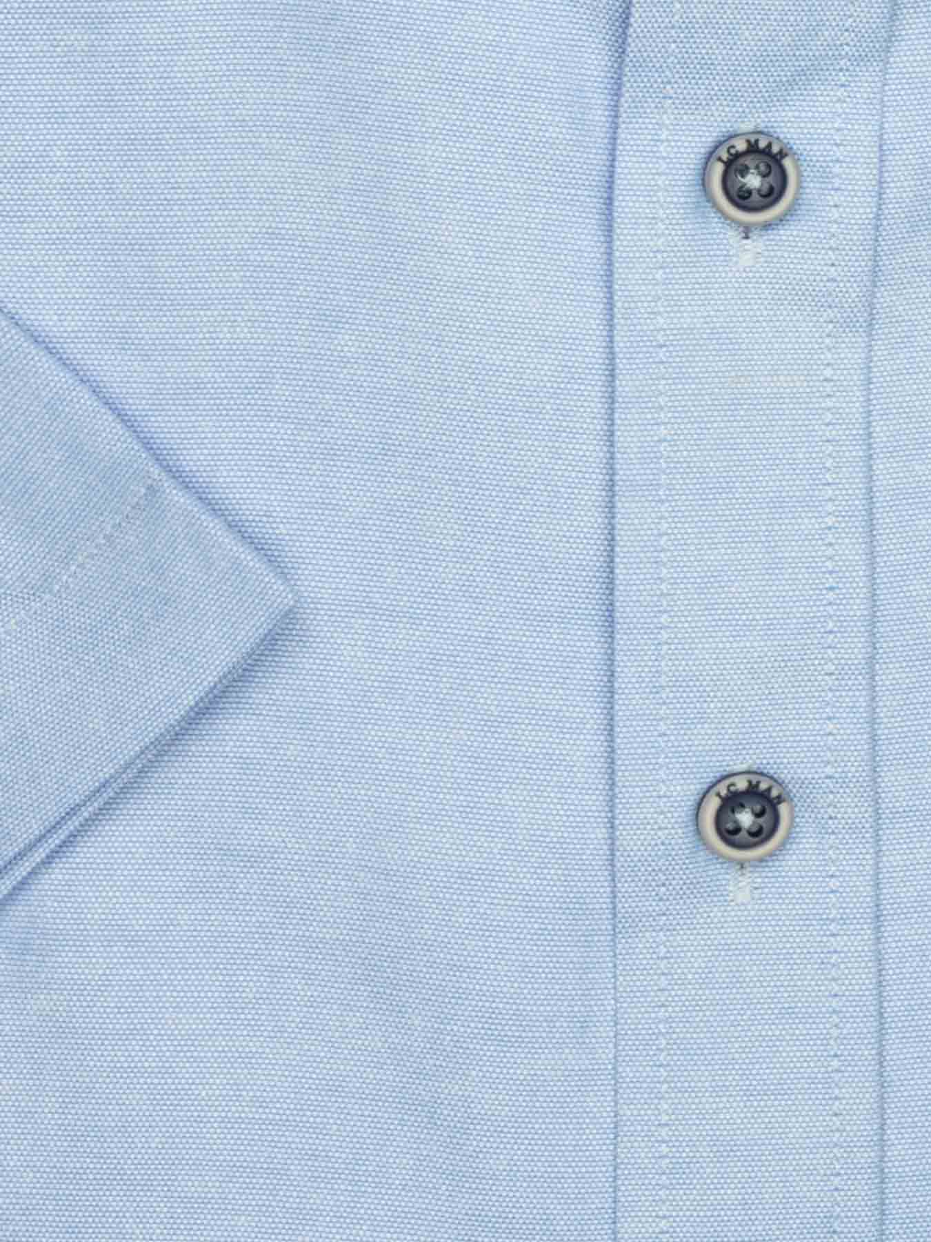 پیراهن آستین کوتاه  آبی ساده ال سی من 15