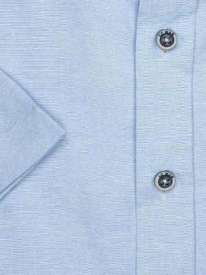 پیراهن آستین کوتاه  آبی ساده ال سی من 15