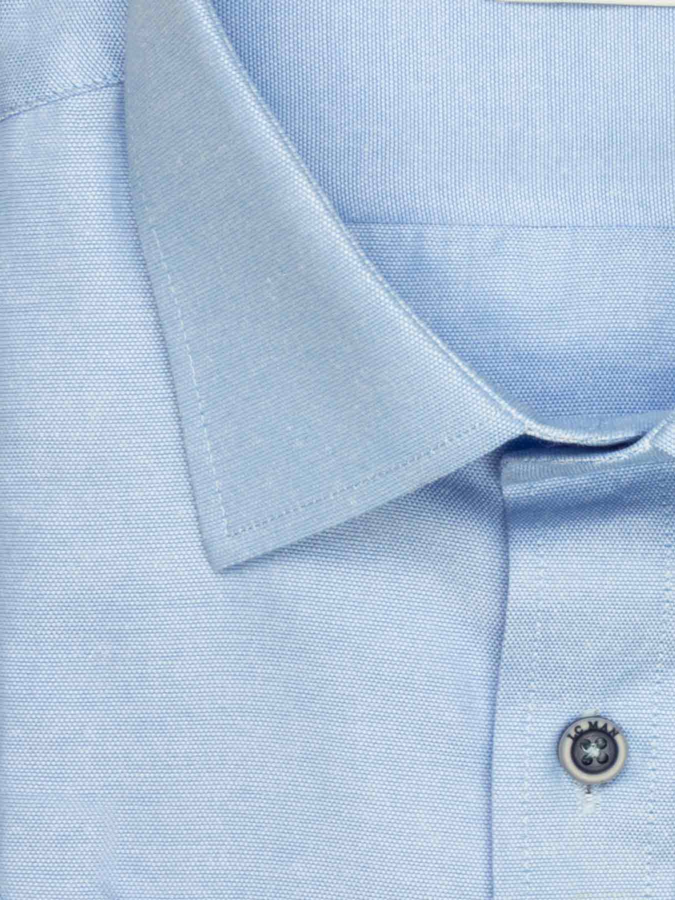 پیراهن آستین کوتاه  آبی ساده ال سی من 15