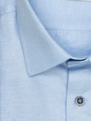 پیراهن آستین کوتاه  آبی ساده ال سی من 15