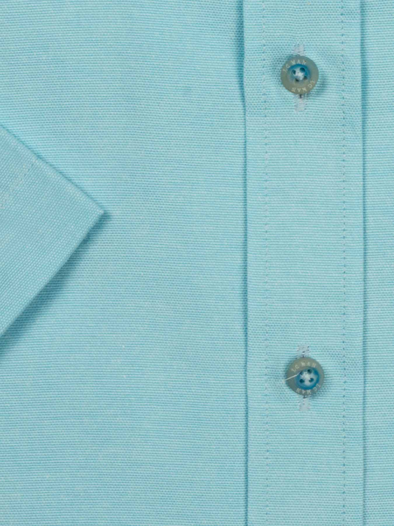 پیراهن آستین کوتاه آبی ساده ال سی من 10