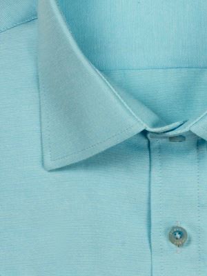 پیراهن آستین کوتاه آبی ساده ال سی من 10