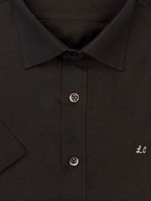 پیراهن آستین کوتاه مشکی ساده ال سی من 74