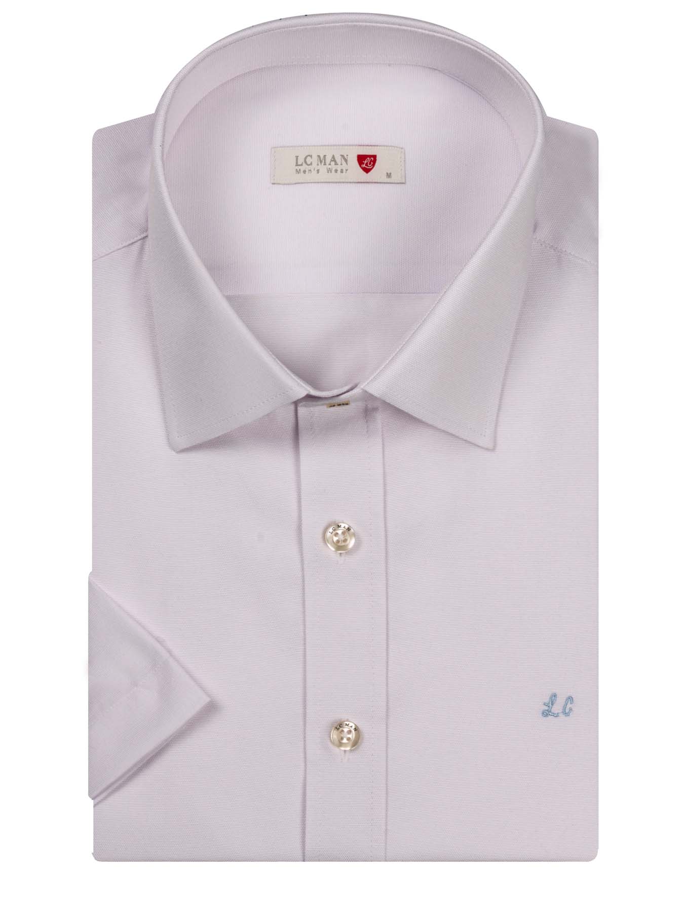 پیراهن آستین کوتاه سفید ساده ال سی من 10
