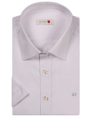 پیراهن آستین کوتاه سفید ساده ال سی من 10
