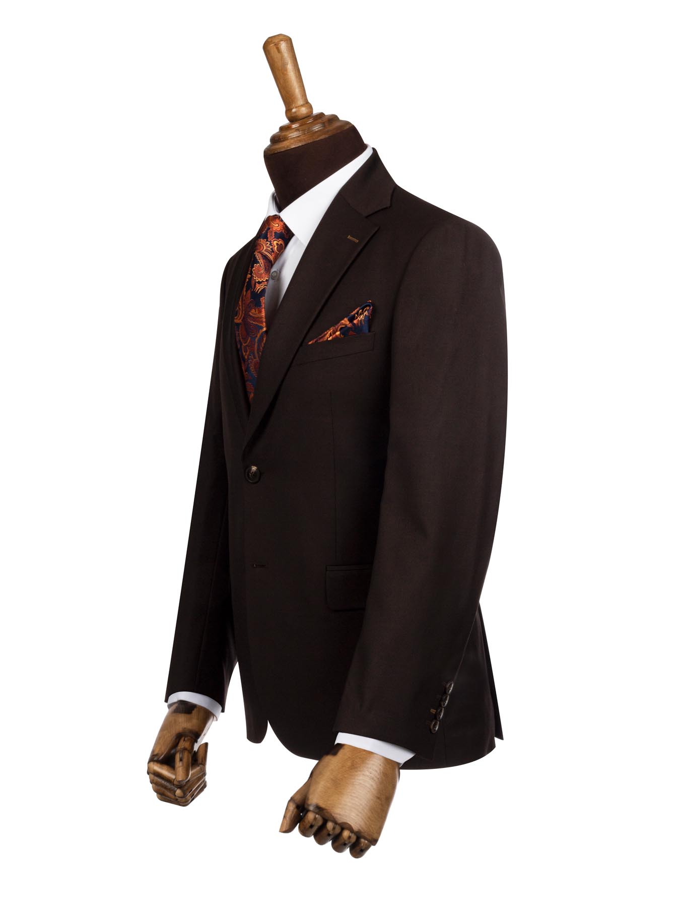 کت و شلوار رسمی قهوه ای ال سی من