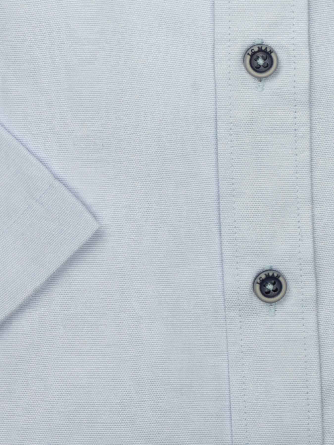 پیراهن آستین کوتاه آبی روشن ساده ال سی من 48