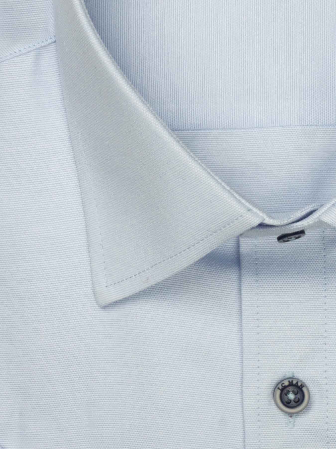 پیراهن آستین کوتاه آبی روشن ساده ال سی من 48