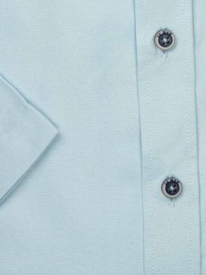 پیراهن آستین کوتاه  آبی روشن ساده ال سی من 51