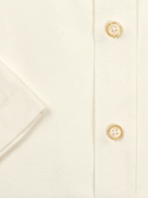 پیراهن آستین کوتاه سفید ساده ال سی من 3