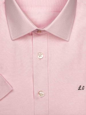 پیراهن آستین کوتاه صورتی ساده ال سی من 86