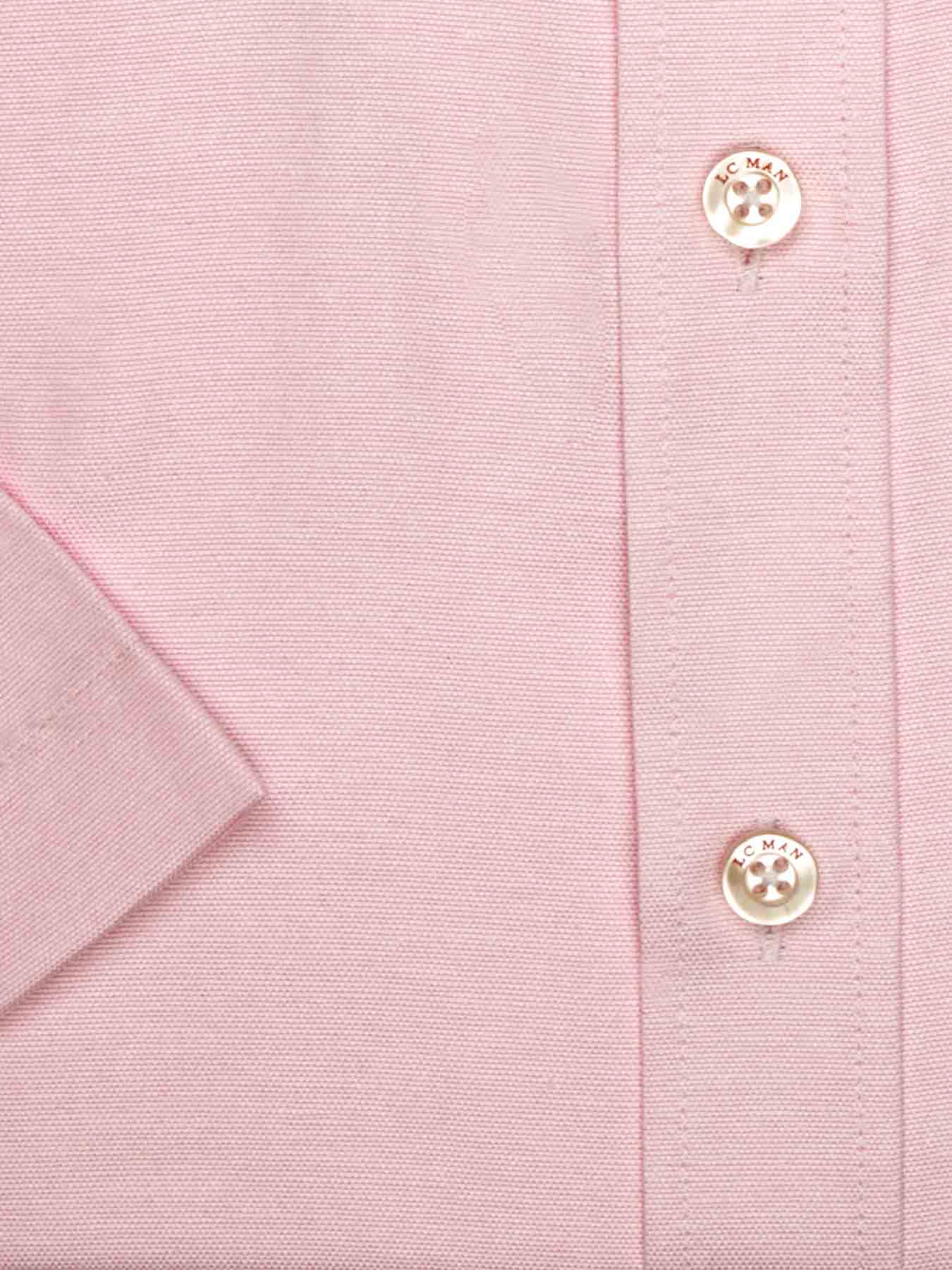 پیراهن آستین کوتاه صورتی ساده ال سی من 86