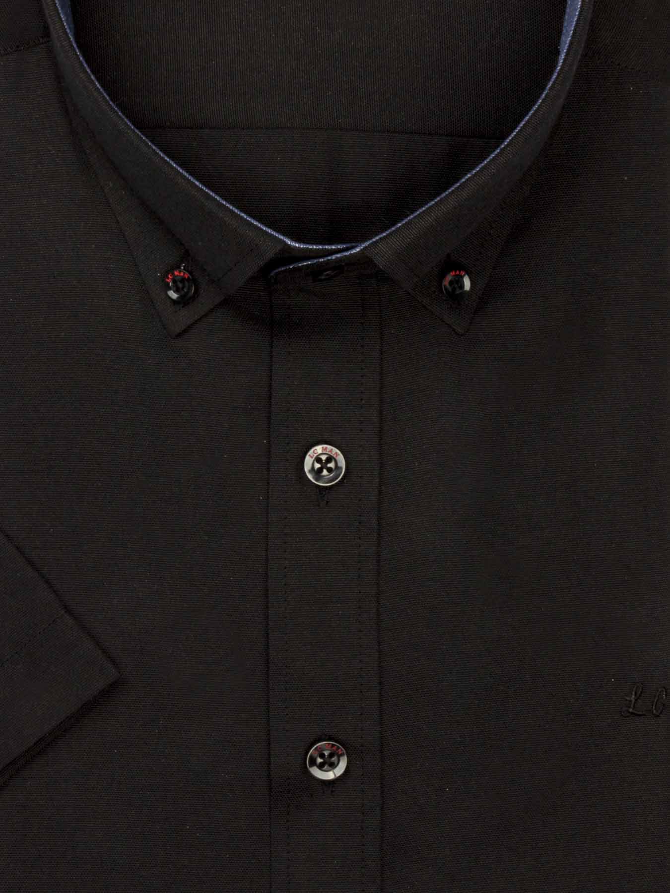 پیراهن جودون آستین کوتاه مشکی 74