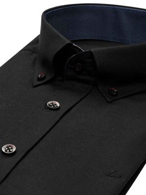 پیراهن جودون آستین کوتاه مشکی 74