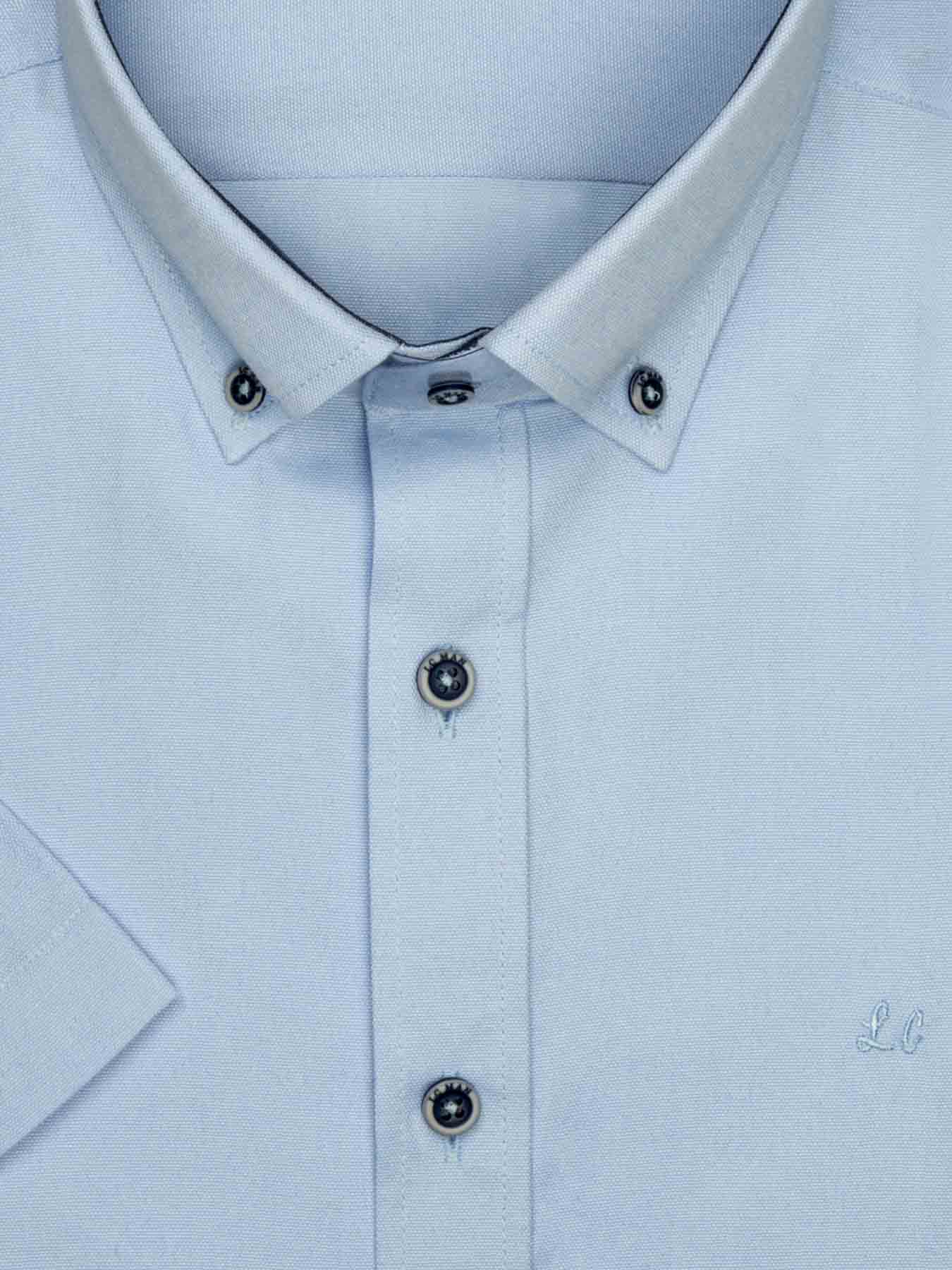 پیراهن جودون آستین کوتاه آبی روشن