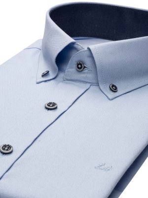 پیراهن جودون آستین کوتاه آبی روشن