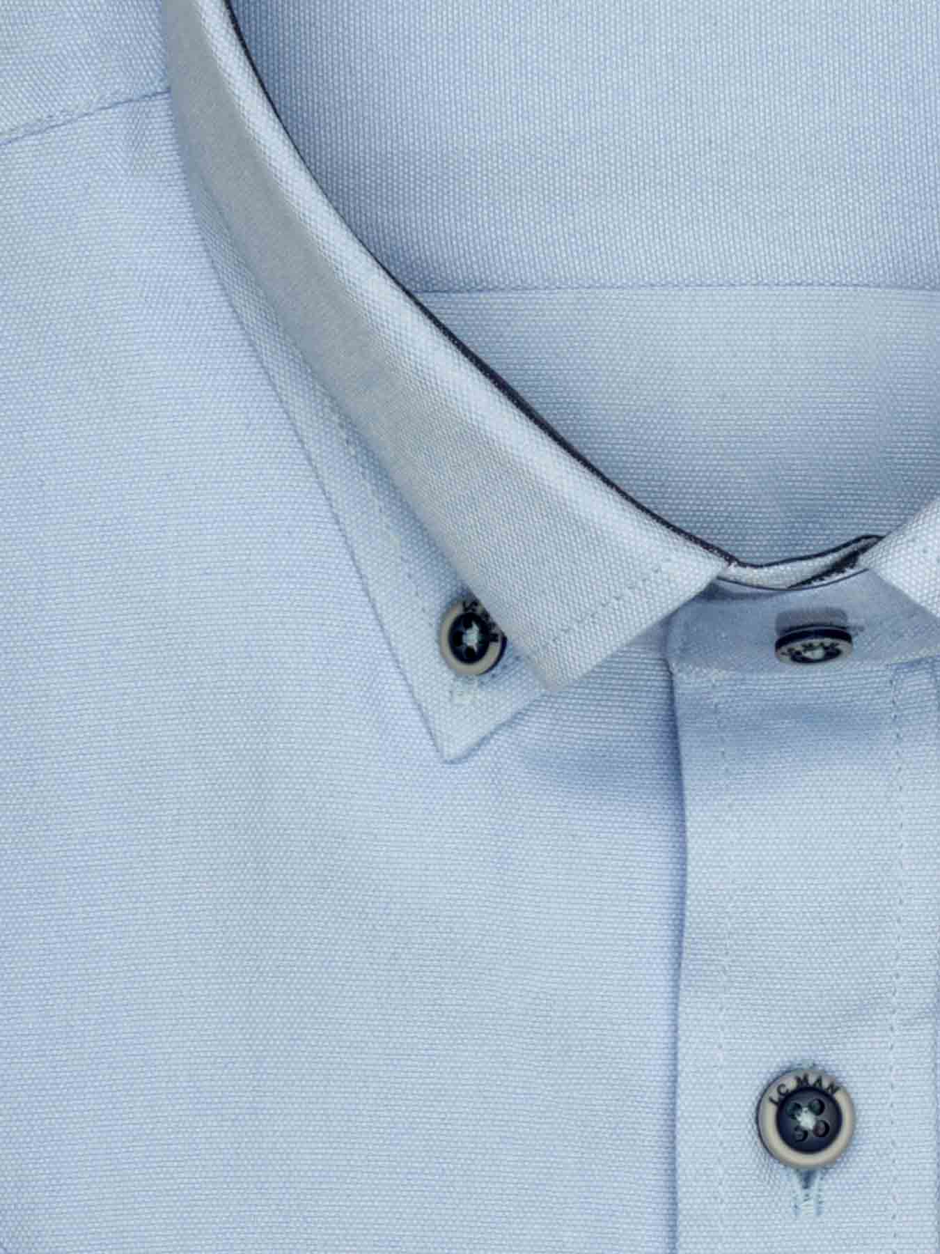 پیراهن جودون آستین کوتاه آبی روشن