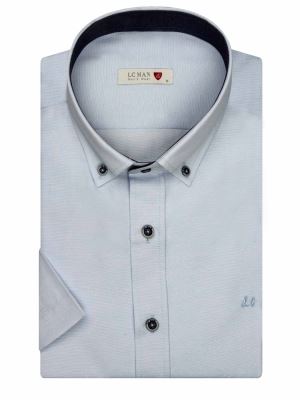 پیراهن جودون آستین کوتاه آبی روشن 71