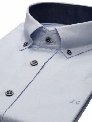 پیراهن جودون آستین کوتاه آبی روشن 71