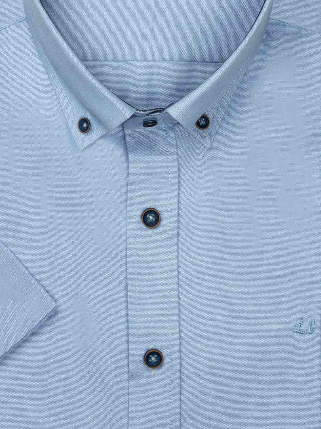 پیراهن جودون آستین کوتاه آبی روشن 48