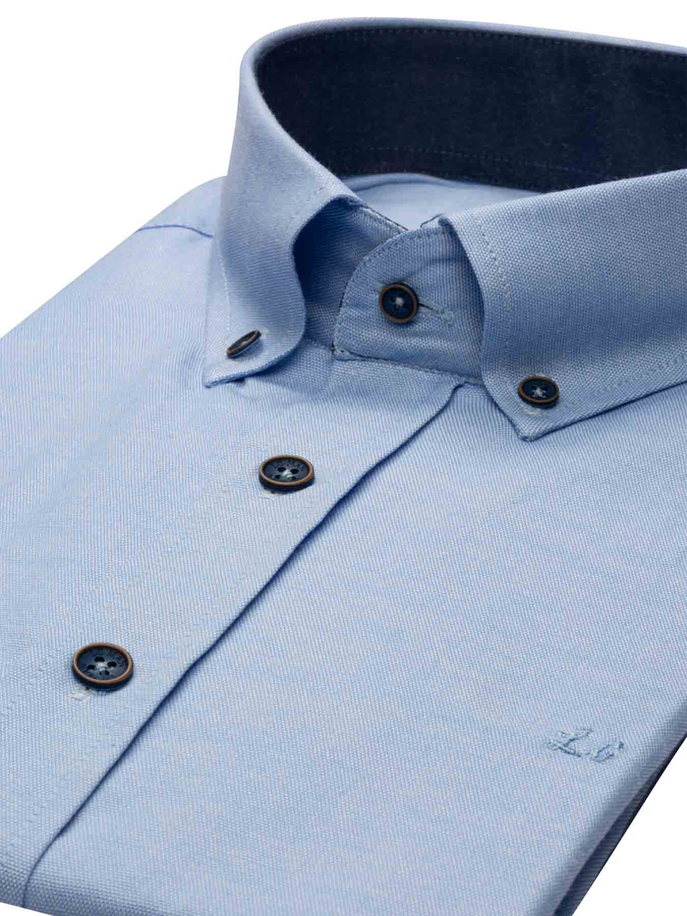 پیراهن جودون آستین کوتاه آبی روشن 48