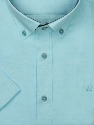 پیراهن جودون آستین کوتاه آبی روشن 86