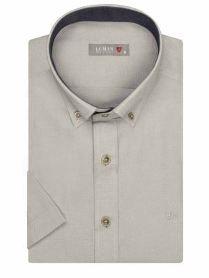 پیراهن جودون آستین کوتاه طوسی 3