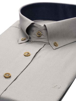 پیراهن جودون آستین کوتاه طوسی 3