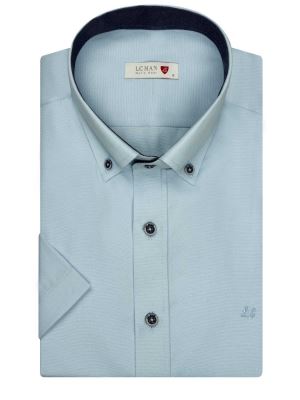 پیراهن جودون آستین کوتاه آبی 11