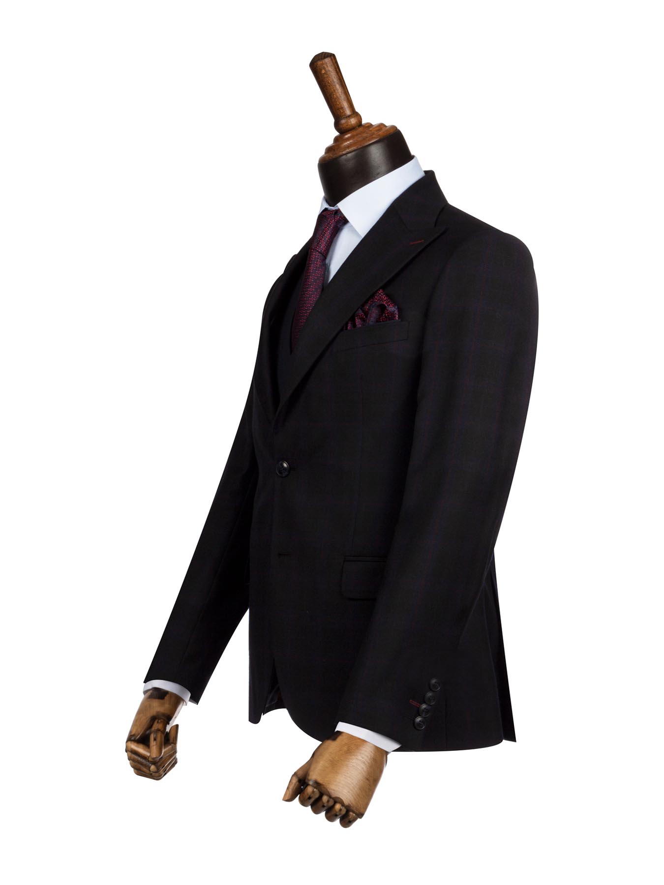 کت و شلوار و ژیله سرمه ای تیره ال سی من 9