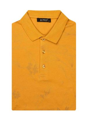 تی شرت یقه دارسه دکمه گل دار PL3315