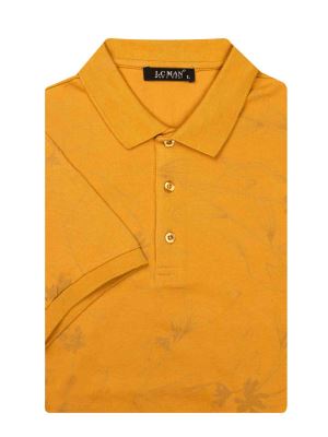 تی شرت یقه دارسه دکمه گل دار PL3315