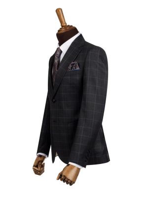 کت تک مردانه چهارخانه ال سی من 103