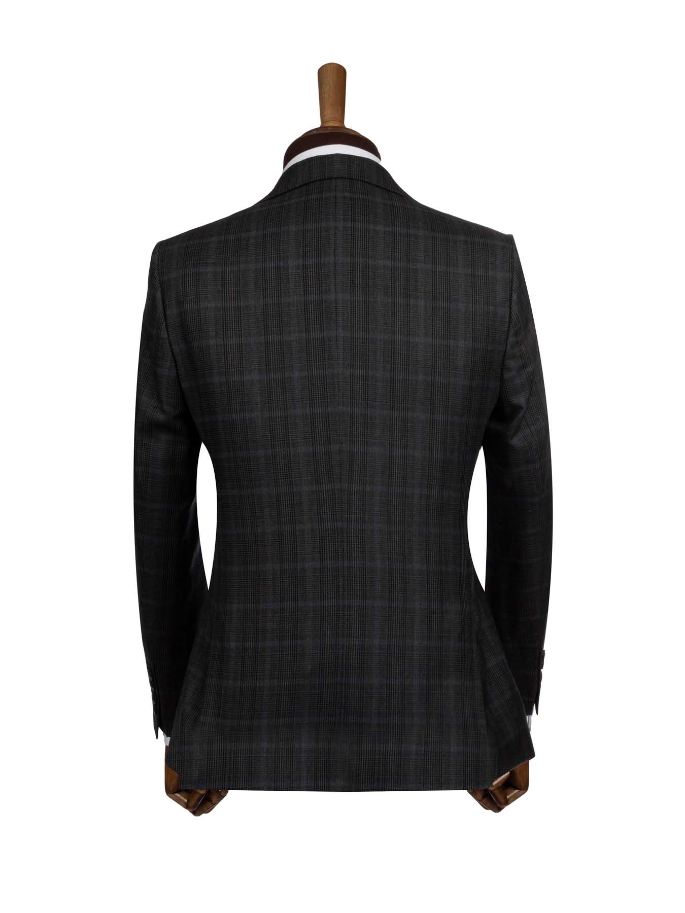 کت تک مردانه طوسی چهارخانه ال سی من 2