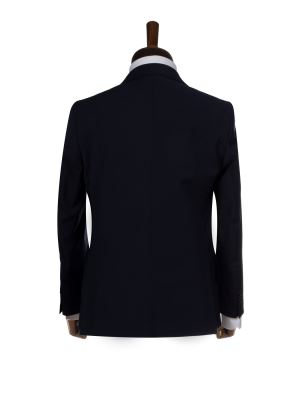 کت و شلوار و ژیله ساده سرمه ای ال سی من 