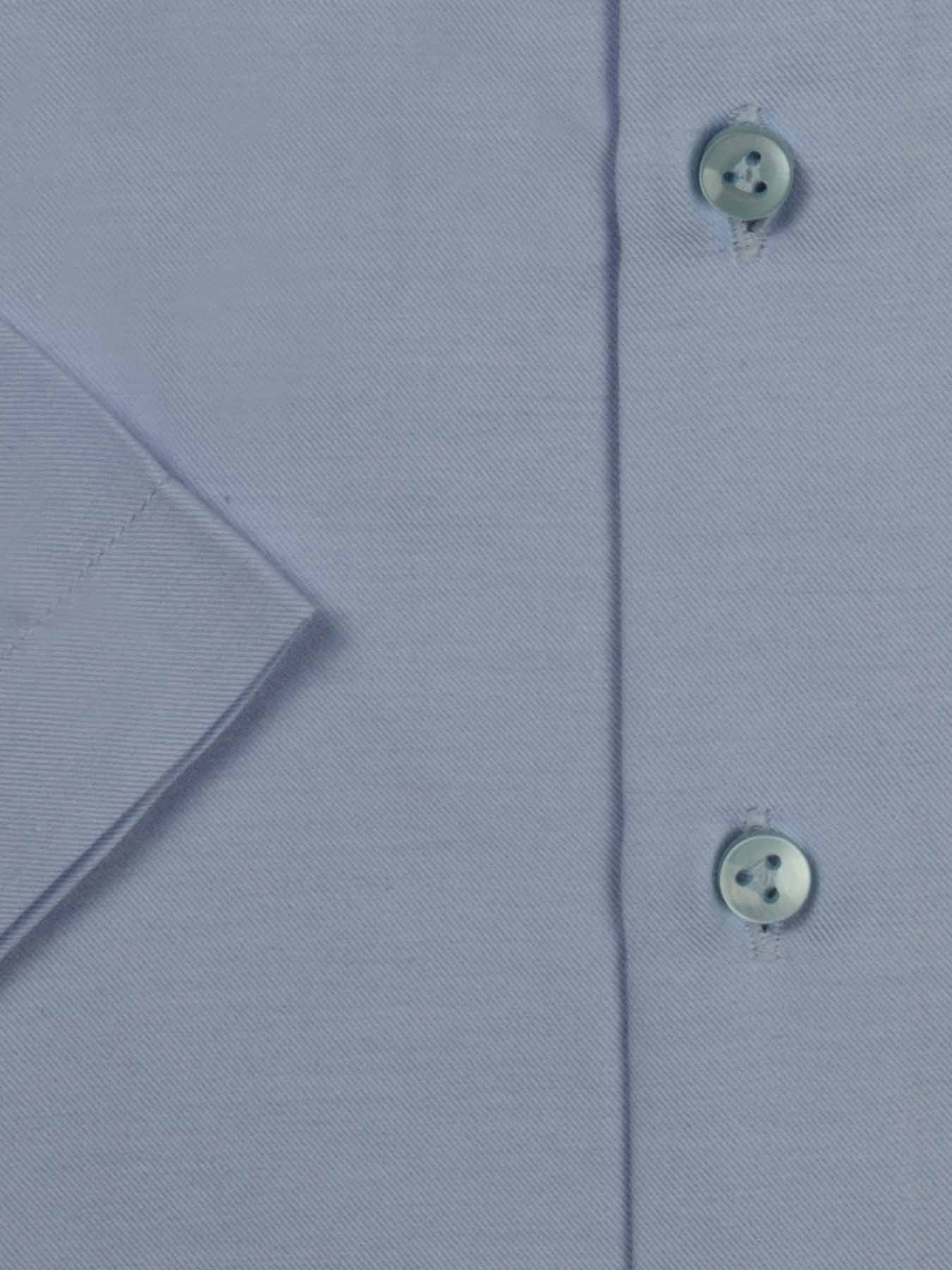 پیراهن آستین کوتاه آبی ساده ال سی من