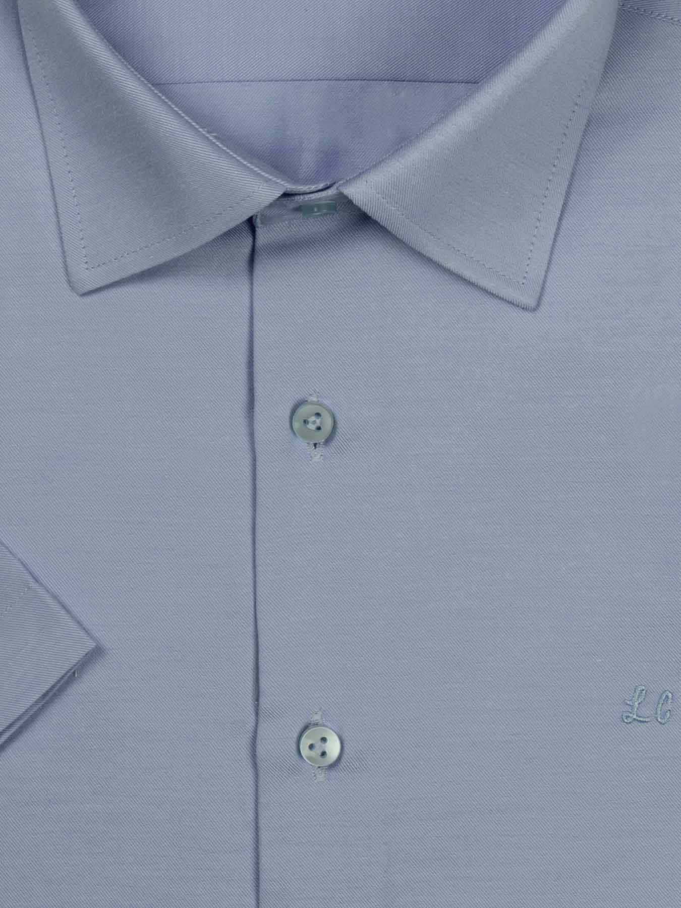 پیراهن آبی ساده آستین کوتاه ال سی من 47
