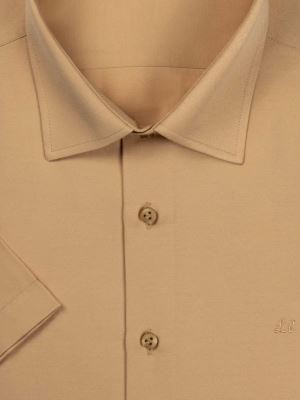 پیراهن کرم ساده آستین کوتاه ال سی من 21