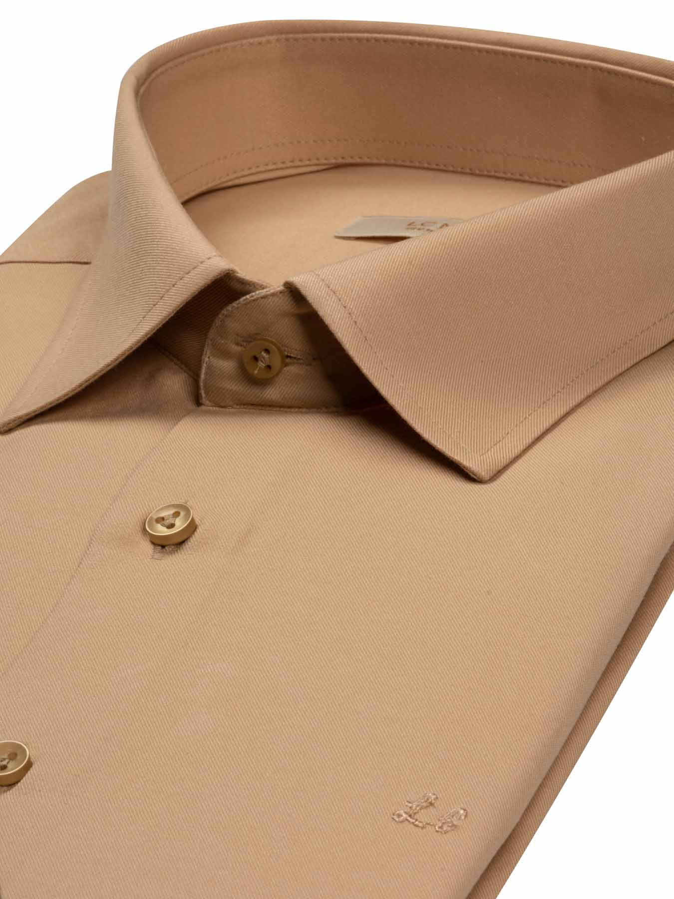 پیراهن کرم ساده آستین کوتاه ال سی من 21