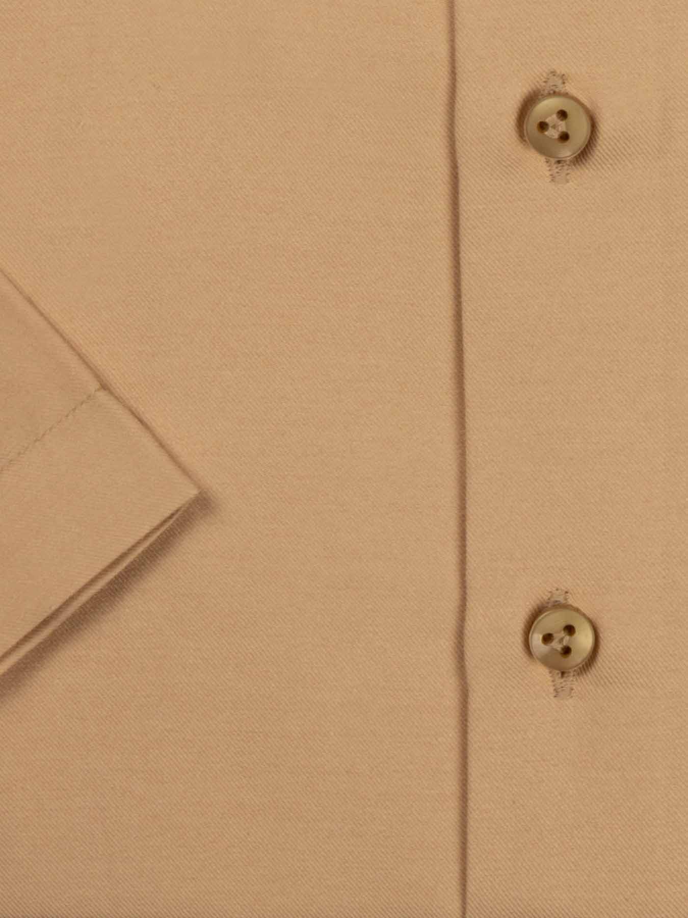 پیراهن کرم ساده آستین کوتاه ال سی من 21