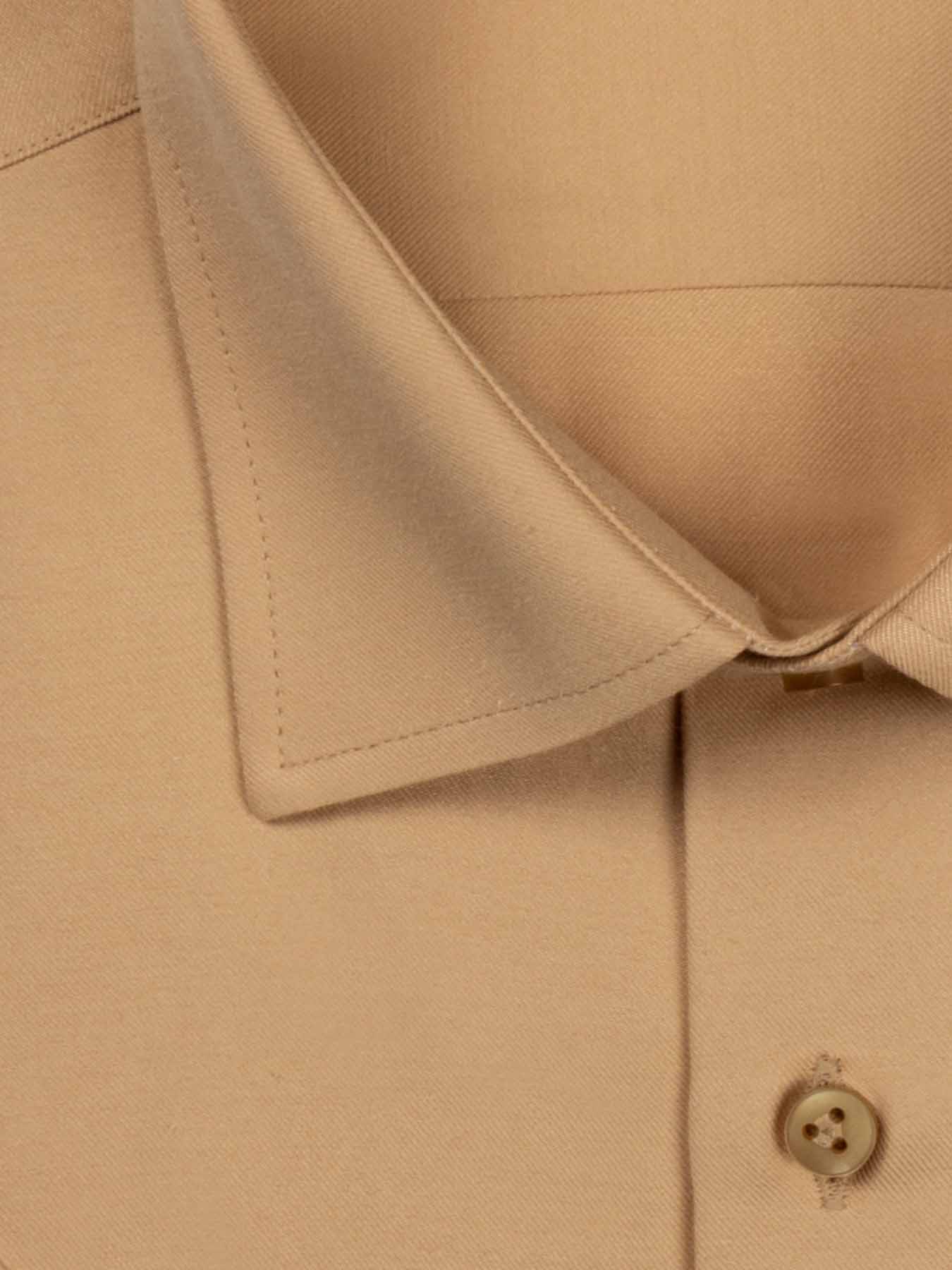 پیراهن کرم ساده آستین کوتاه ال سی من 21