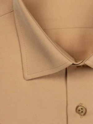 پیراهن کرم ساده آستین کوتاه ال سی من 21