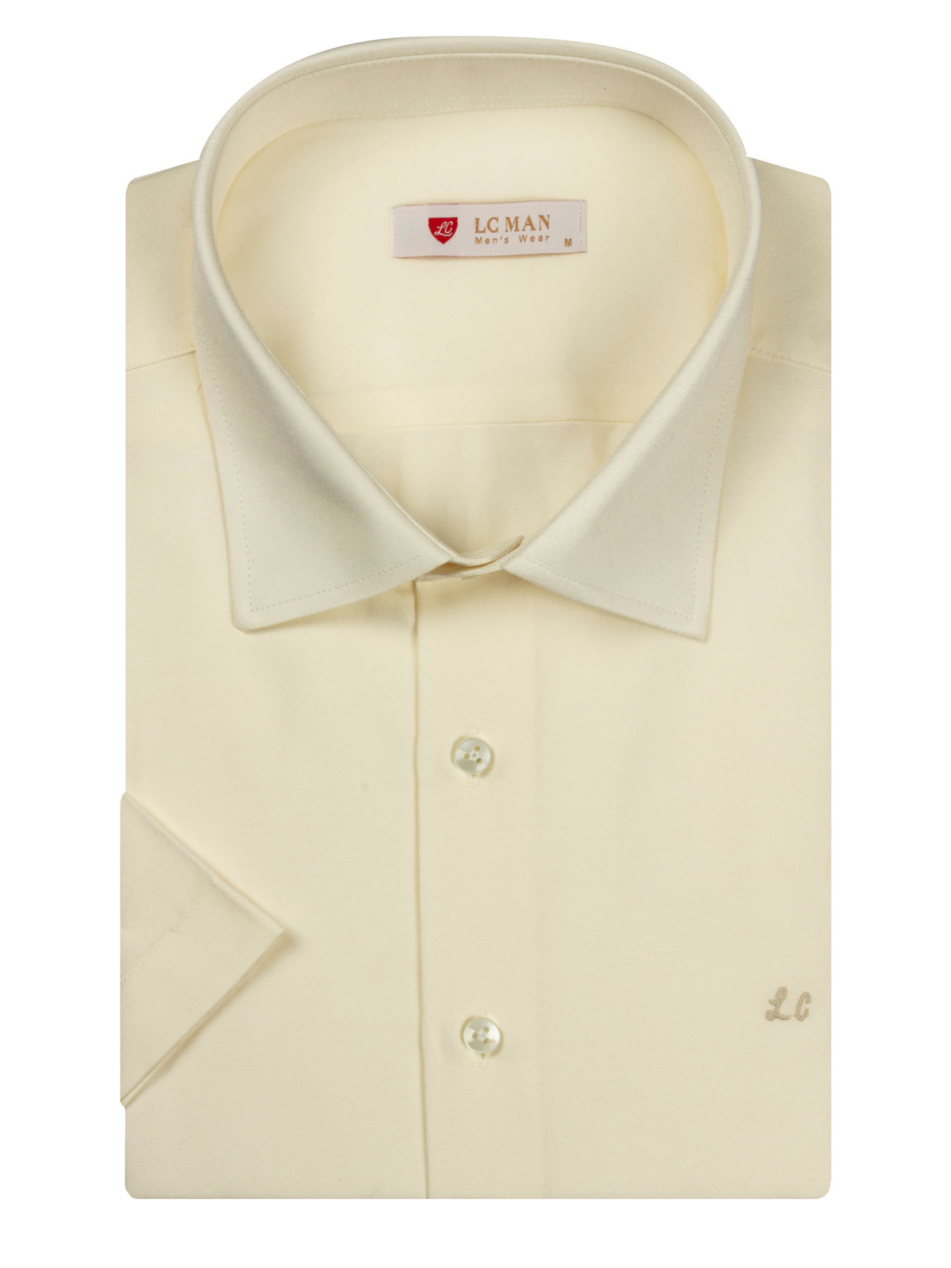 پیراهن سفید ساده آستین کوتاه ال سی من 8