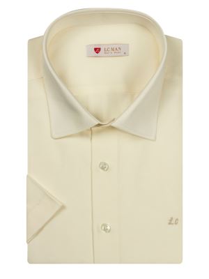 پیراهن سفید ساده آستین کوتاه ال سی من 8