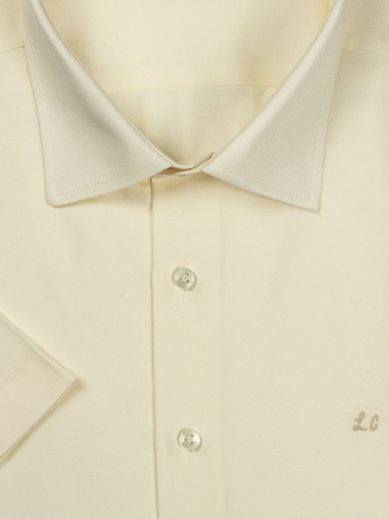 پیراهن سفید ساده آستین کوتاه ال سی من 8