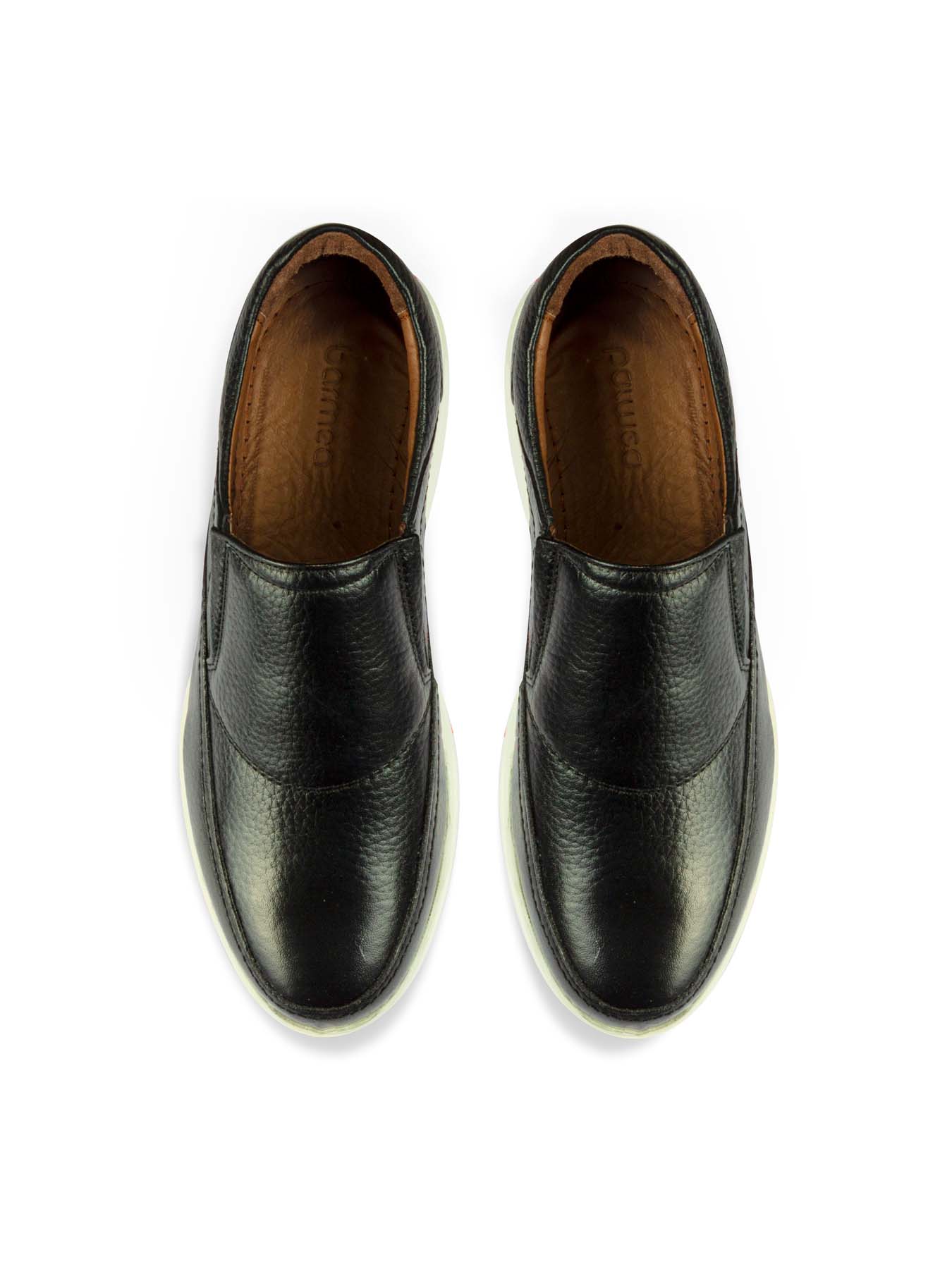 کفش چرم بدون بندزیره سفید 30120041