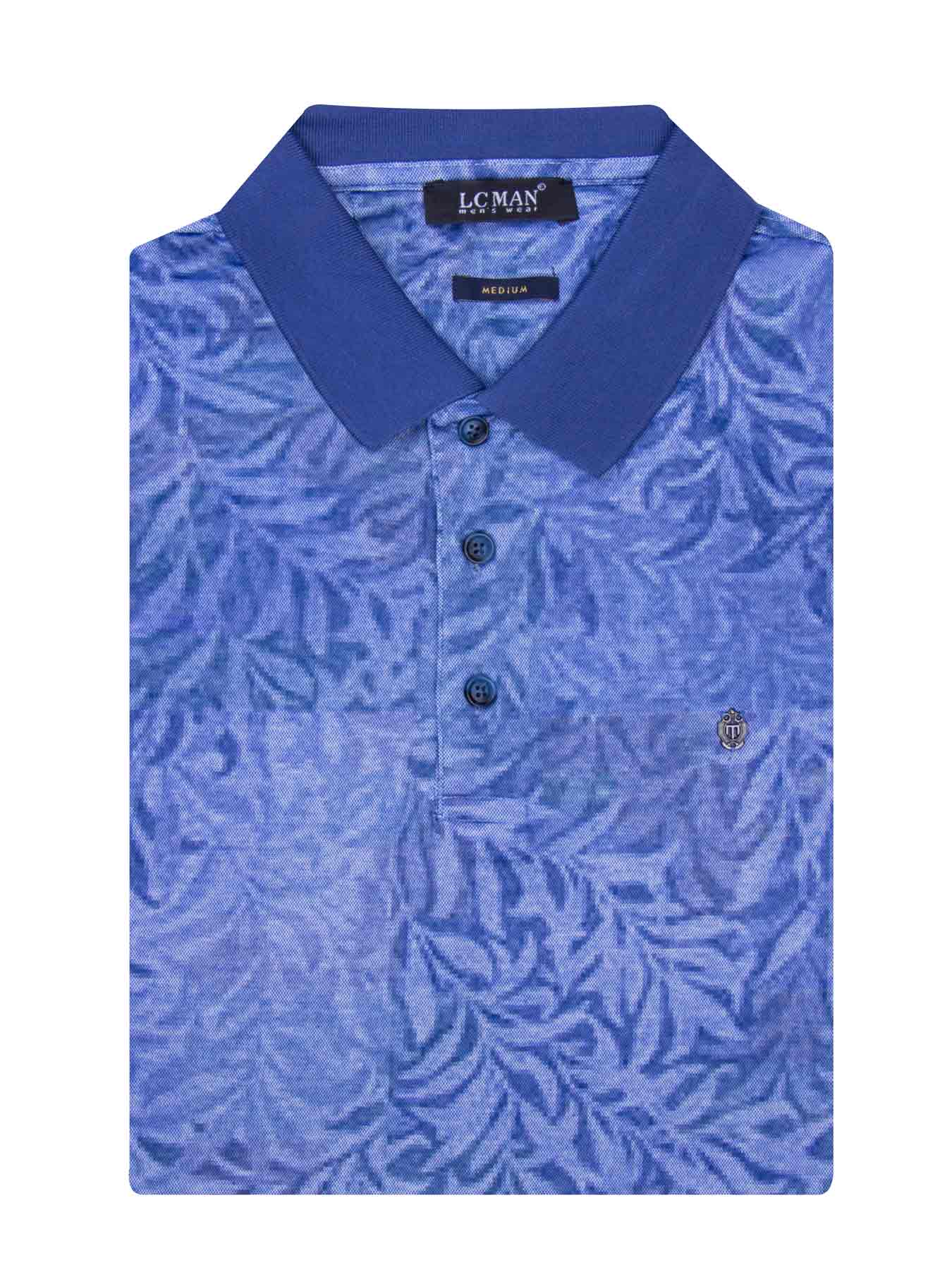 پولوشرت یقه دارسه دکمه طرح برگ 6042